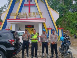 Polresta Mamuju Dan Polsek Jajaran Gelar Pengamanan Ketat Ibadah Jumat Agung Di sejumlah Gereja