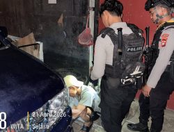Patmor Polresta Mamuju Amankan Terduga Pelaku Tabrak Lari Di Kawasan Karema