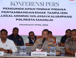 Polresta Mamuju Ungkap 3 Lokasi Penambangan Emas Ilegal  Sita 3 Unit Excavator Dan Belasan Mesin Pompa
