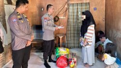 Bhabinkamtibmas Polsek Mamuju Salurkan Bantuan Kepada Korban Pemerkosaan Ayah Tiri