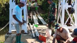 Kodim 1428/Mamasa Pelopori Jembatan Gantung Garuda Perintis Di Desa Tadisi