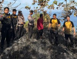 Antisipasi Kebakaran Susulan, Gabungan Polresta Mamuju, Dalkarhut Dan BPBD Sulbar  Patroli Ke Lokasi Karhutla