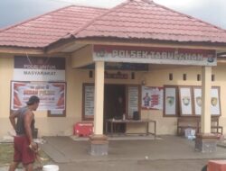 Sambut Hari Bhayangkara Ke-80, Personel Polsek Tabulahan Kompak “Bedah Kantor”