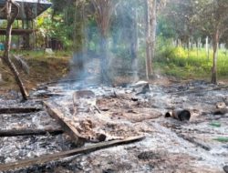 Konflik Keluarga Berujung Petaka, Rumah Mertua Hangus Di Lalap Api